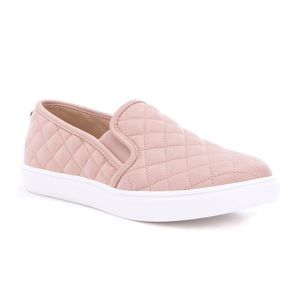 Steve Madden Pink Quilted Loafer Slip On 8